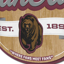 Montana Grizzlies 3D Fan Cave Wood Sign