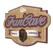Montana Grizzlies 3D Fan Cave Wood Sign