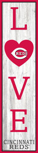 Cincinnati Reds Love Door Leaner  12"x48"