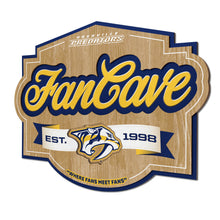 Nashville Predators 3D Fan Cave Wood Sign