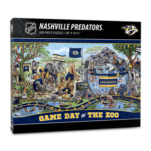 Nashville Predators Game Day At The Zoo 500 Piece Puzzle