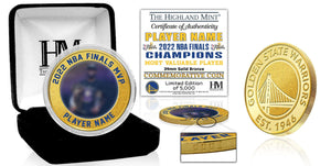 Stephen Curry Golden State Warriors 2022 NBA Finals MVP Bronze Mint Color Coin