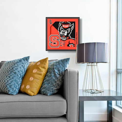 North Carolina State Wolfpack 3D Logo Series Wall Art - 12
