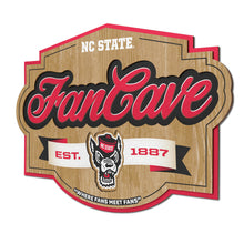 NC State Wolfpack 3D Fan Cave Wood Sign