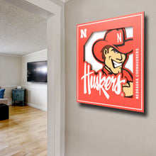 Nebraska Cornhuskers 3D Logo Series Wall Art - 12"x12"