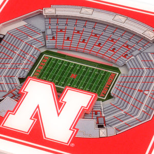 Nebraska Cornhuskers 3D StadiumViews Coaster Set