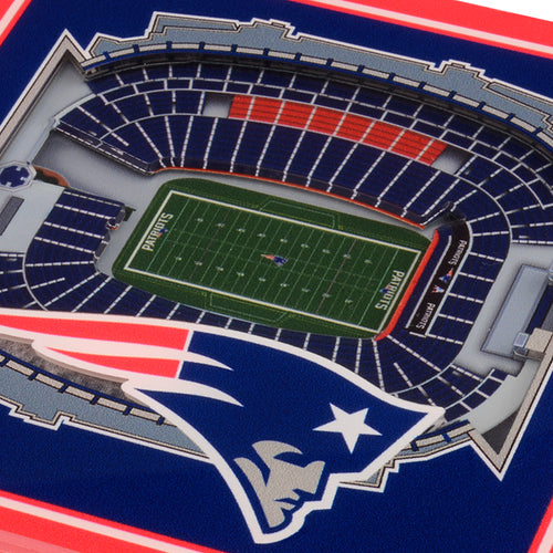 New England Patriots 3D StadiumViews Coaster Set