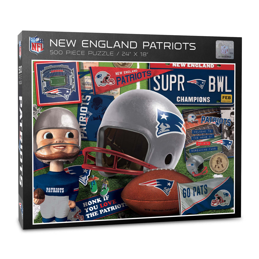 New England Patriots Helmet Retro