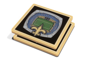 New Orleans Saints 3D StadiumViews Coaster Set