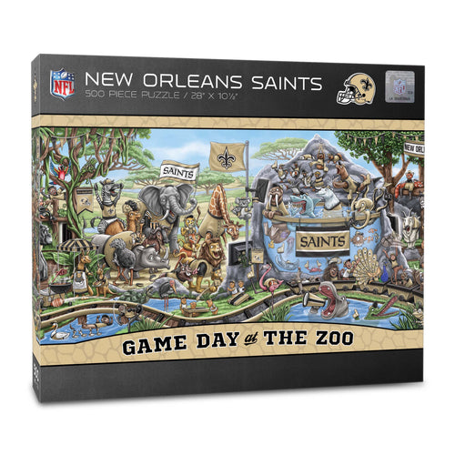 New Orleans Saints Game Day At The Zoo 500 Piece Puzzle