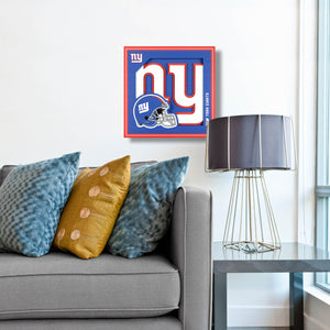 New York Giants 3D Logo Series Wall Art - 12"x12"