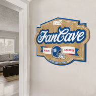 New York Giants 3D Fan Cave Wood Sign