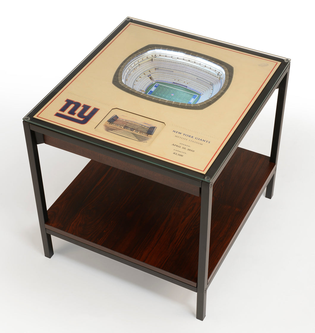 New York Giants 25 Layer Lighted StadiumView End Table