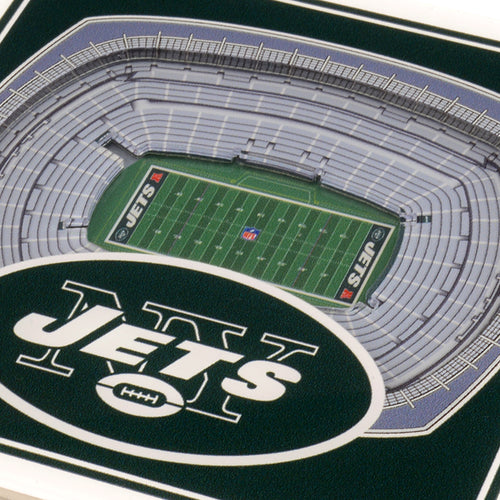 New York Jets 3D StadiumViews Coaster Set