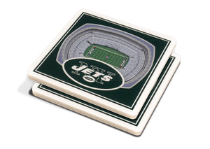 New York Jets 3D StadiumViews Coaster Set