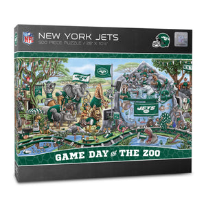 New York Jets Game Day At The Zoo 500 Piece Puzzle