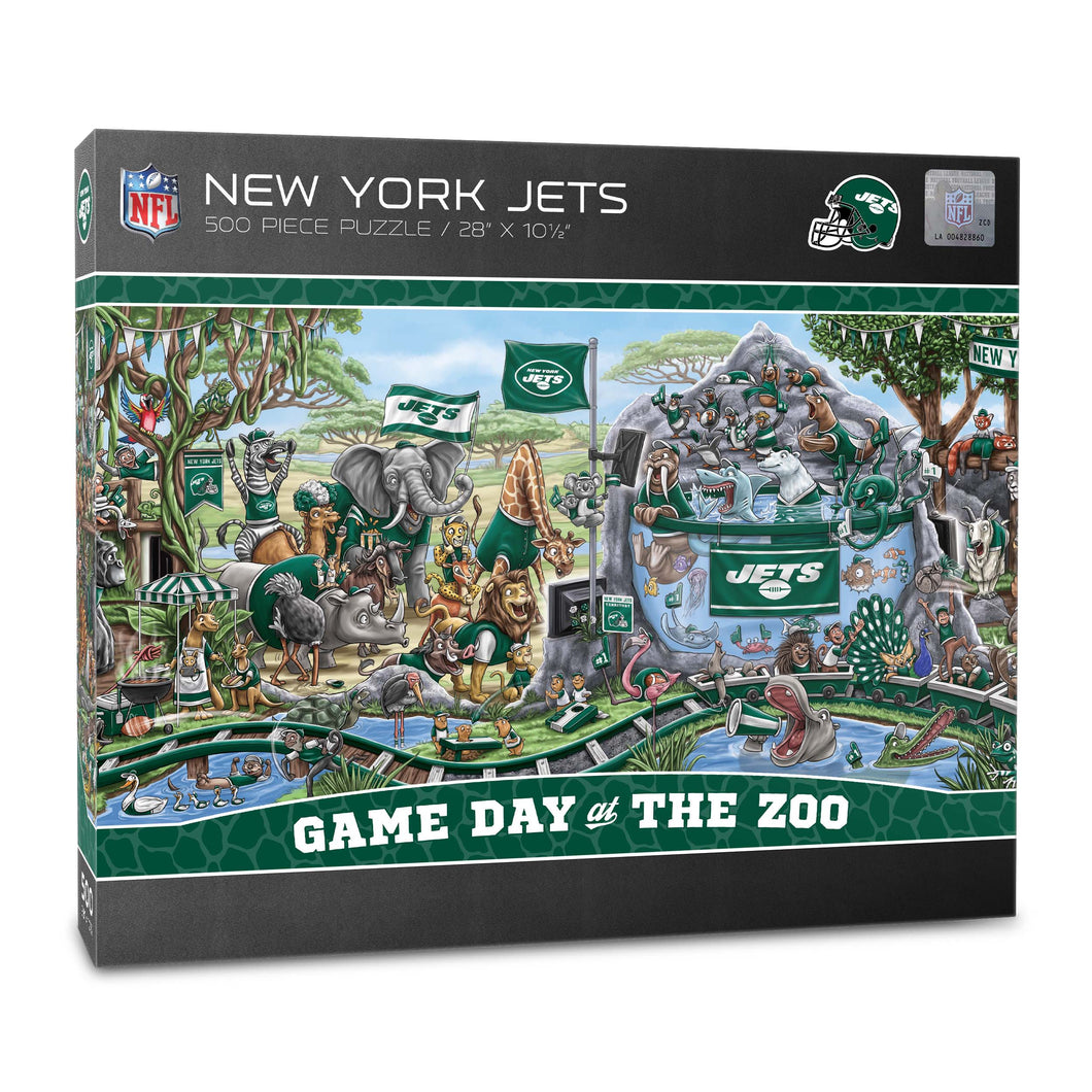 New York Jets Game Day At The Zoo 500 Piece Puzzle