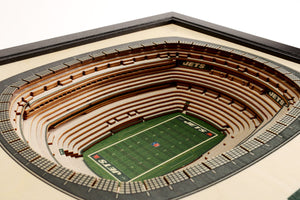 New York Jets MetLife Stadium 3D Stadiumview Wall Art