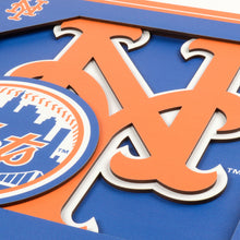 New York Mets 3D Logo Series Wall Art - 12"x12"