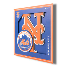 New York Mets 3D Logo Series Wall Art - 12"x12"