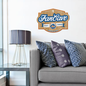 New York Mets 3D Fan Cave Wood Sign