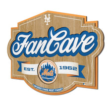 New York Mets 3D Fan Cave Wood Sign