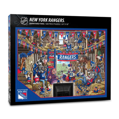 New York Rangers Barnyard Fans 500 Piece Puzzle