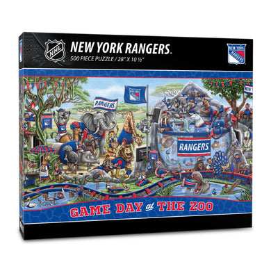 New York Rangers Game Day At The Zoo 500 Piece Puzzle