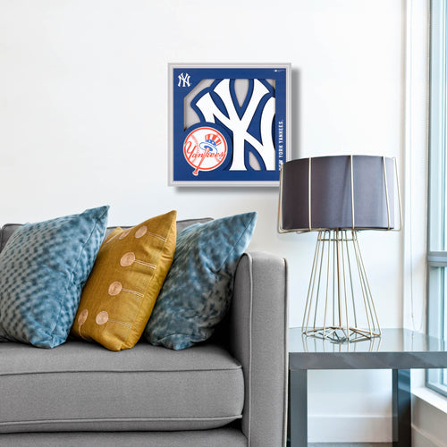 New York Yankees 3D Logo Series Wall Art - 12