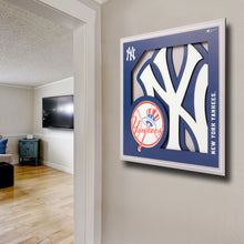 New York Yankees 3D Logo Series Wall Art - 12"x12"