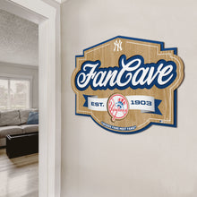 New York Yankees 3D Fan Cave Wood Sign
