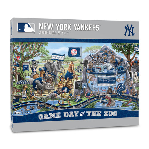 New York Yankees Game Day At The Zoo 500 Piece Puzzle
