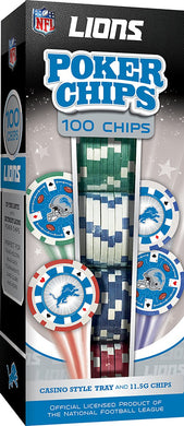 Detroit Lions Poker Chip Set