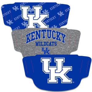 Kentucky Wildcats Fan Mask Adult Face Covering 3-Pack