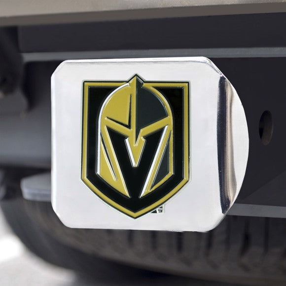 Vegas Golden Knights Color Emblem On Chrome Hitch Cover