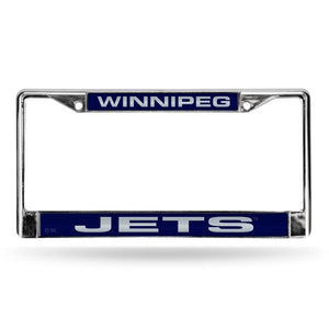 Winnipeg Jets Laser Chrome License Plate Frame