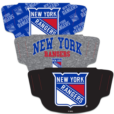 New York Rangers Fan Mask Adult Face Covering