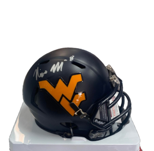 Nicco Marchiol WVU Mountaineers Autographed Speed Mini Helmet