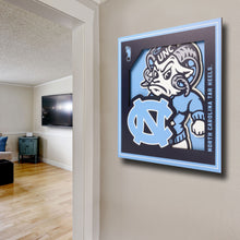North Carolina Tar Heels 3D Logo Series Wall Art - 12"x12"