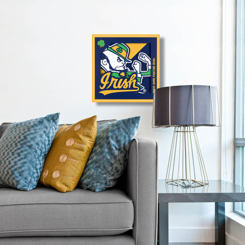 Notre Dame Fighting Irish 3D Logo Series Wall Art - 12