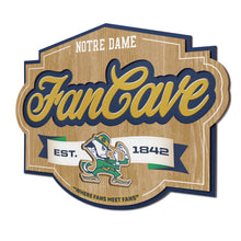 Notre Dame Fighting Irish 3D Fan Cave Wood Sign