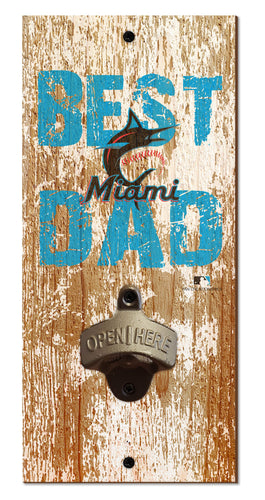 Miami Marlins Best Dad Bottle Opener