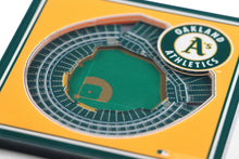Oakland Athletics 3D StadiumViews Coaster Set