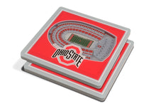 Ohio State Buckeyes 3D StadiumViews Coaster Set