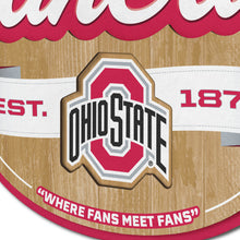 Ohio State Buckeyes 3D Fan Cave Wood Sign