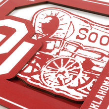 Oklahoma Sooners 3D Logo Series Wall Art - 12"x12"