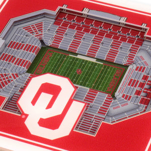 Oklahoma Sooners 3D StadiumViews Coaster Set