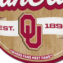 Oklahoma Sooners 3D Fan Cave Wood Sign