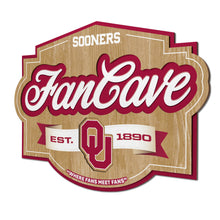 Oklahoma Sooners 3D Fan Cave Wood Sign