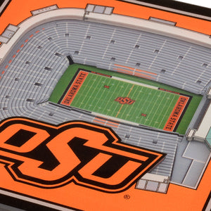 Oklahoma State Cowboys 3D StadiumViews Coaster Set